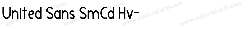 United Sans SmCd Hv字体转换